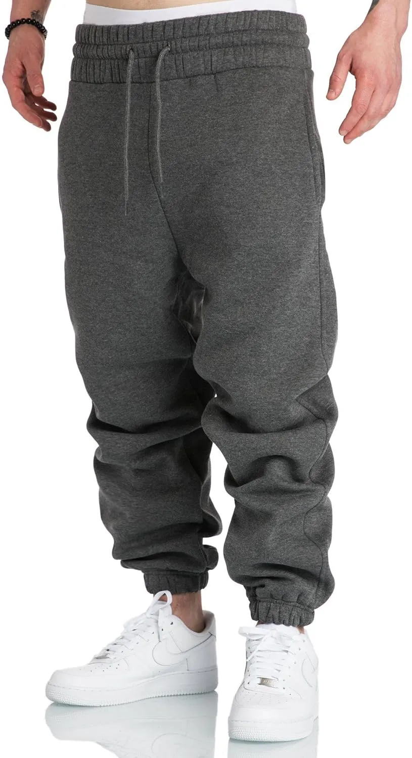 A WATERWANG Men's Sweatpants Casual Cotton Tapered Joggers Athletic Sweat Pants for Men Workout Running with Pockets