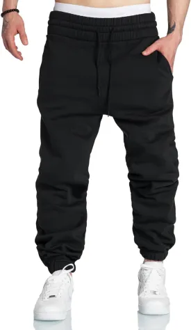 A WATERWANG Men's Sweatpants Casual Cotton Tapered Joggers Athletic Sweat Pants for Men Workout Running with Pockets