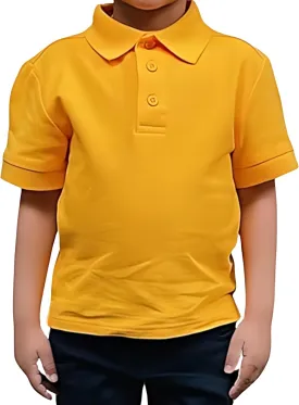 Access Unisex Short Sleeve School Uniform Pique Kids Polo Shirts, Made from 100% Cotton, Durable Polo Shirts for Boys & Girls