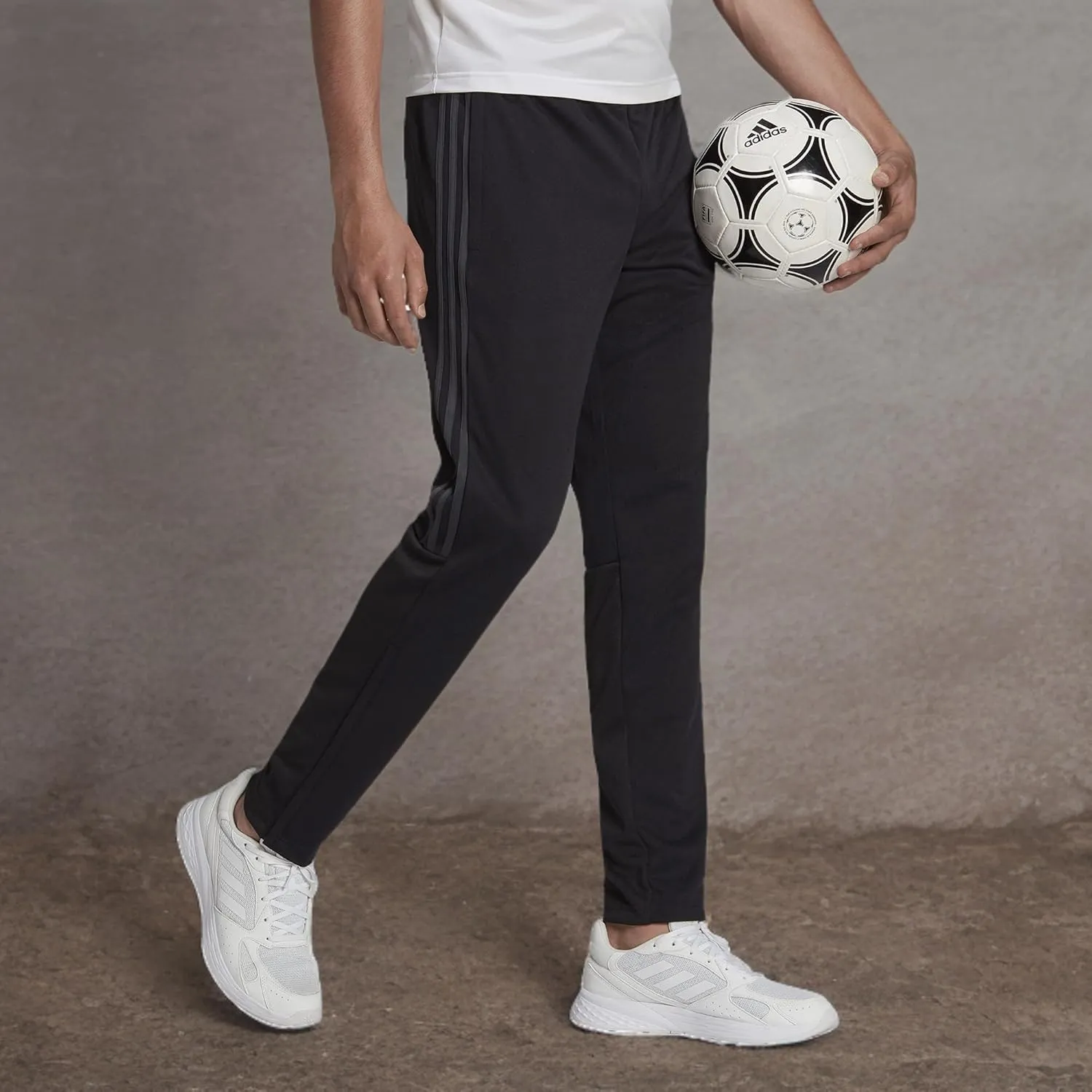 adidas Men's Aeroready Sereno Slim Tapered-Cut 3-stripes Pants