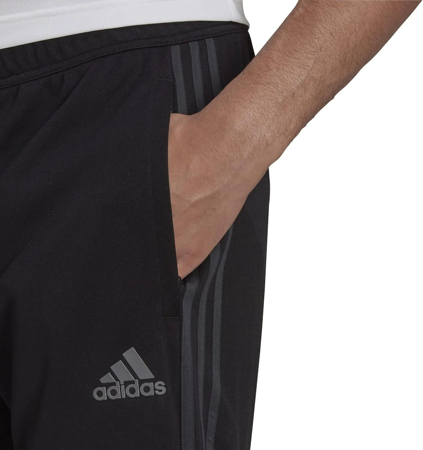 adidas Men's Aeroready Sereno Slim Tapered-Cut 3-stripes Pants
