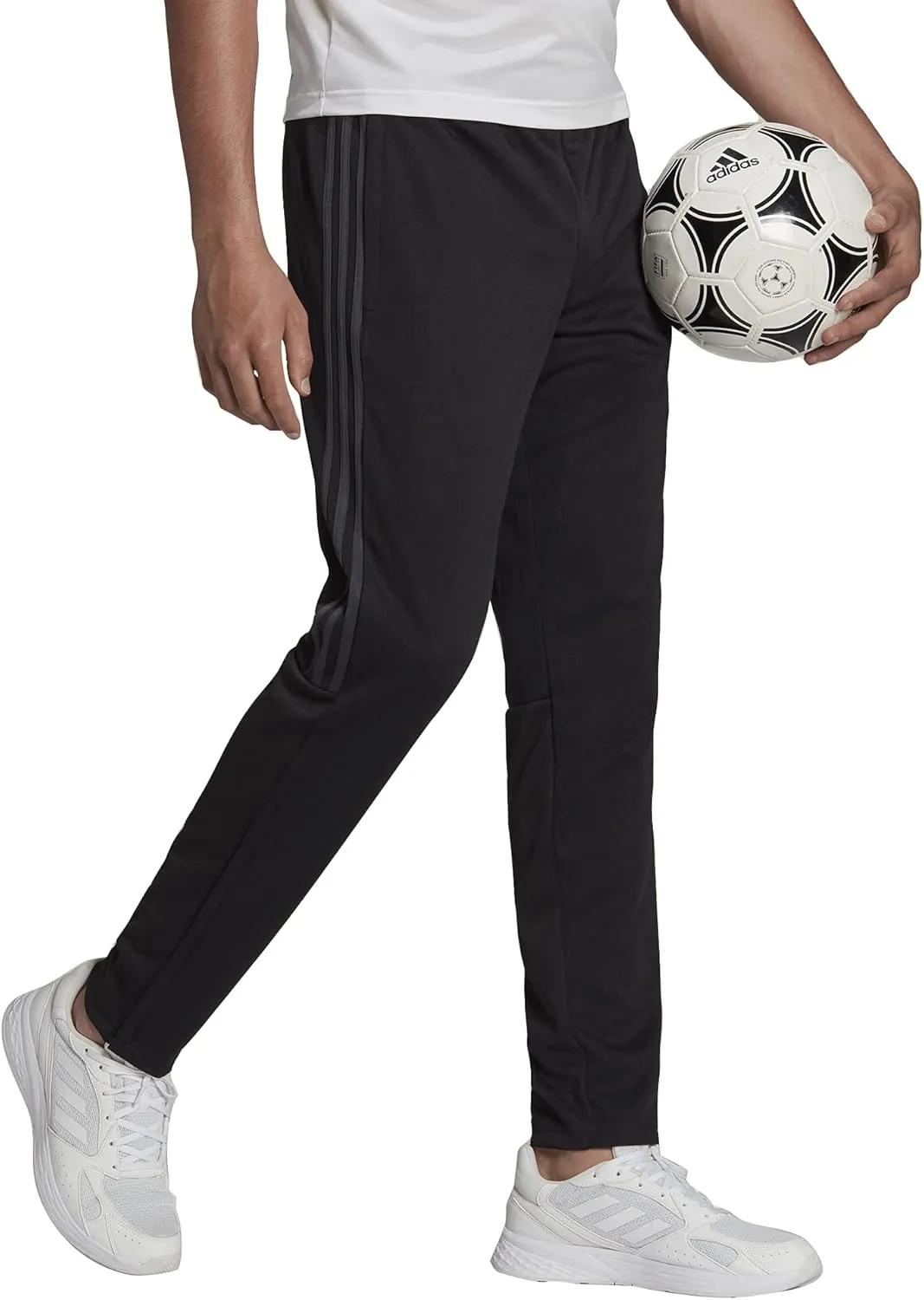 adidas Men's Aeroready Sereno Slim Tapered-Cut 3-stripes Pants