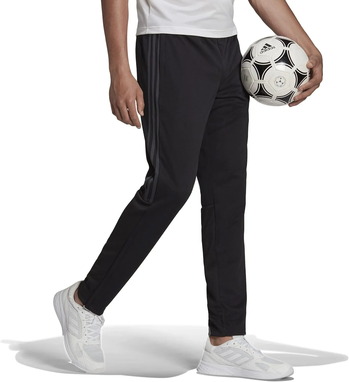 adidas Men's Aeroready Sereno Slim Tapered-Cut 3-stripes Pants