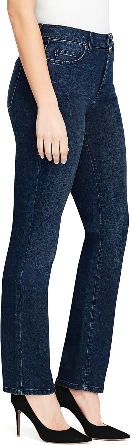 Bandolino Women's Mandie Signature Fit 5 High Rise Jean, Rinse, 6 Petite