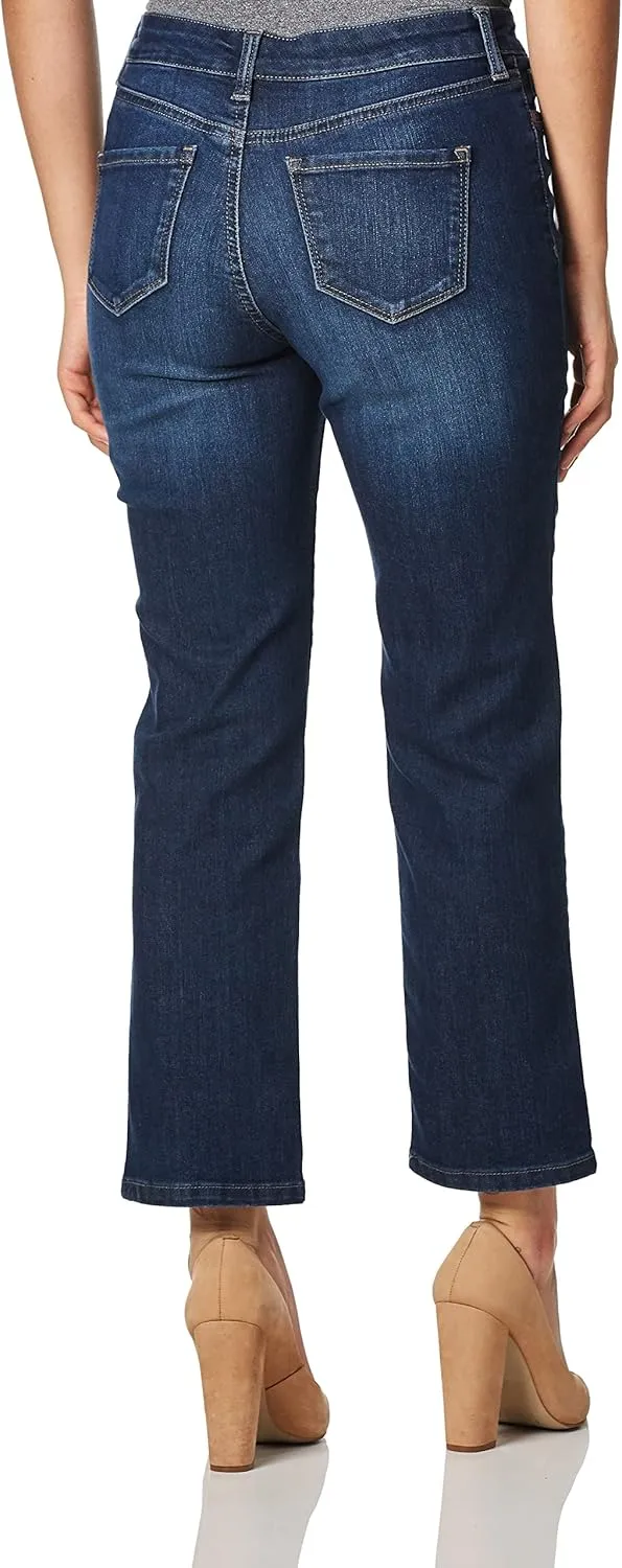 Bandolino Women's Mandie Signature Fit 5 High Rise Jean, Rinse, 6 Petite
