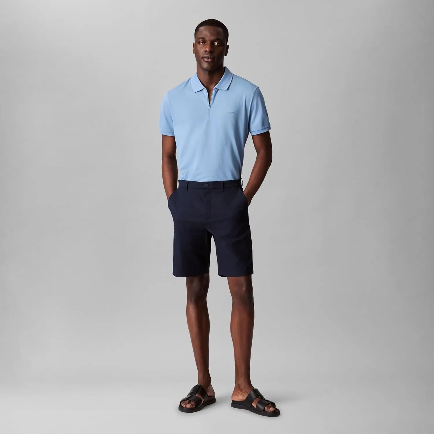 Calvin Klein Men's Tech Zip Polo