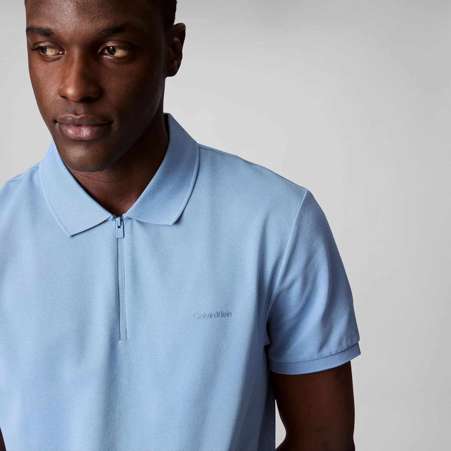 Calvin Klein Men's Tech Zip Polo