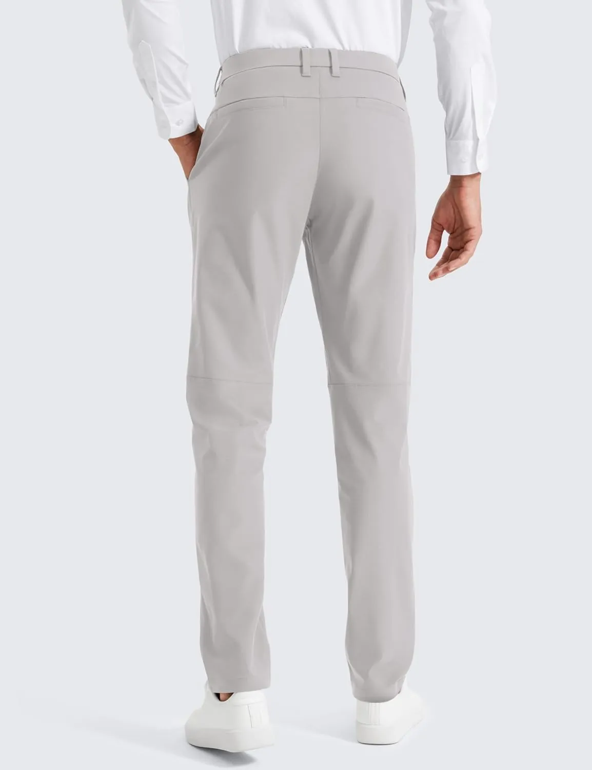 CRZ YOGA Men's All Day Comfy Golf Pants - 28"/30"/32"/34" Quick Dry Lightweight Work Casual Trousers with Pockets