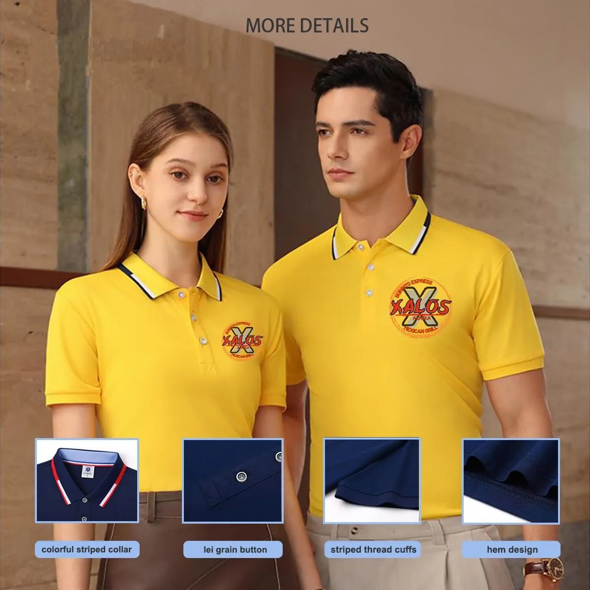 Custom Polo Shirts Design Your Own Personalized Golf Shirt with Logo/Text/Image for Men/Women