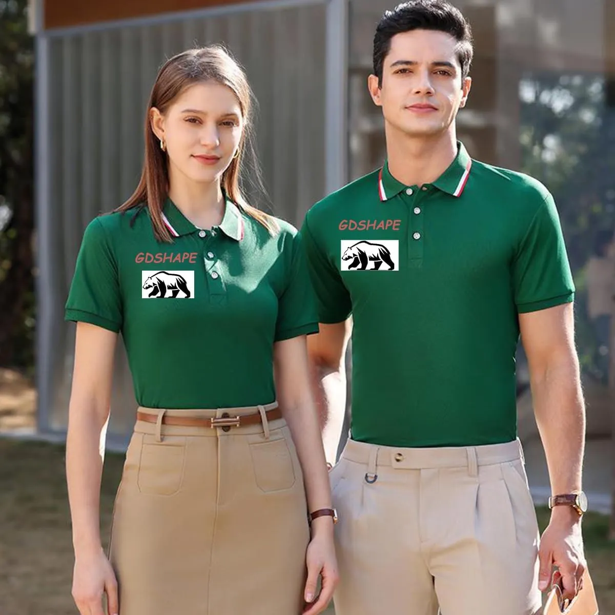 Custom Polo Shirts Design Your Own Personalized Golf Shirt with Logo/Text/Image for Men/Women