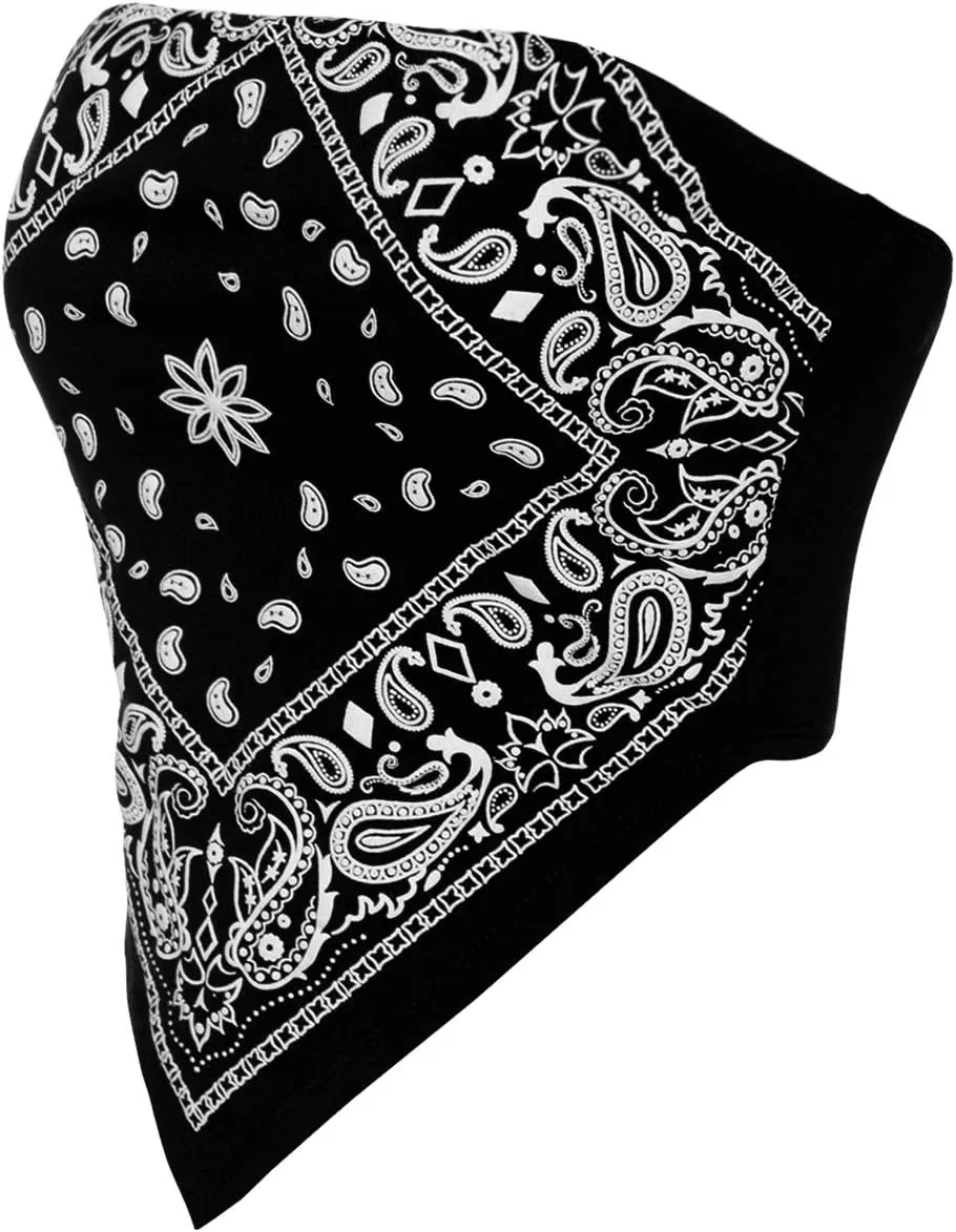 Design by Olivia Women's Sexy Paisley Print/Solid Bandana Tube Crop Top Shirt- Made in USA