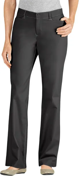 Dickies Women's Curvy Straight Leg Stretch Twill Pant