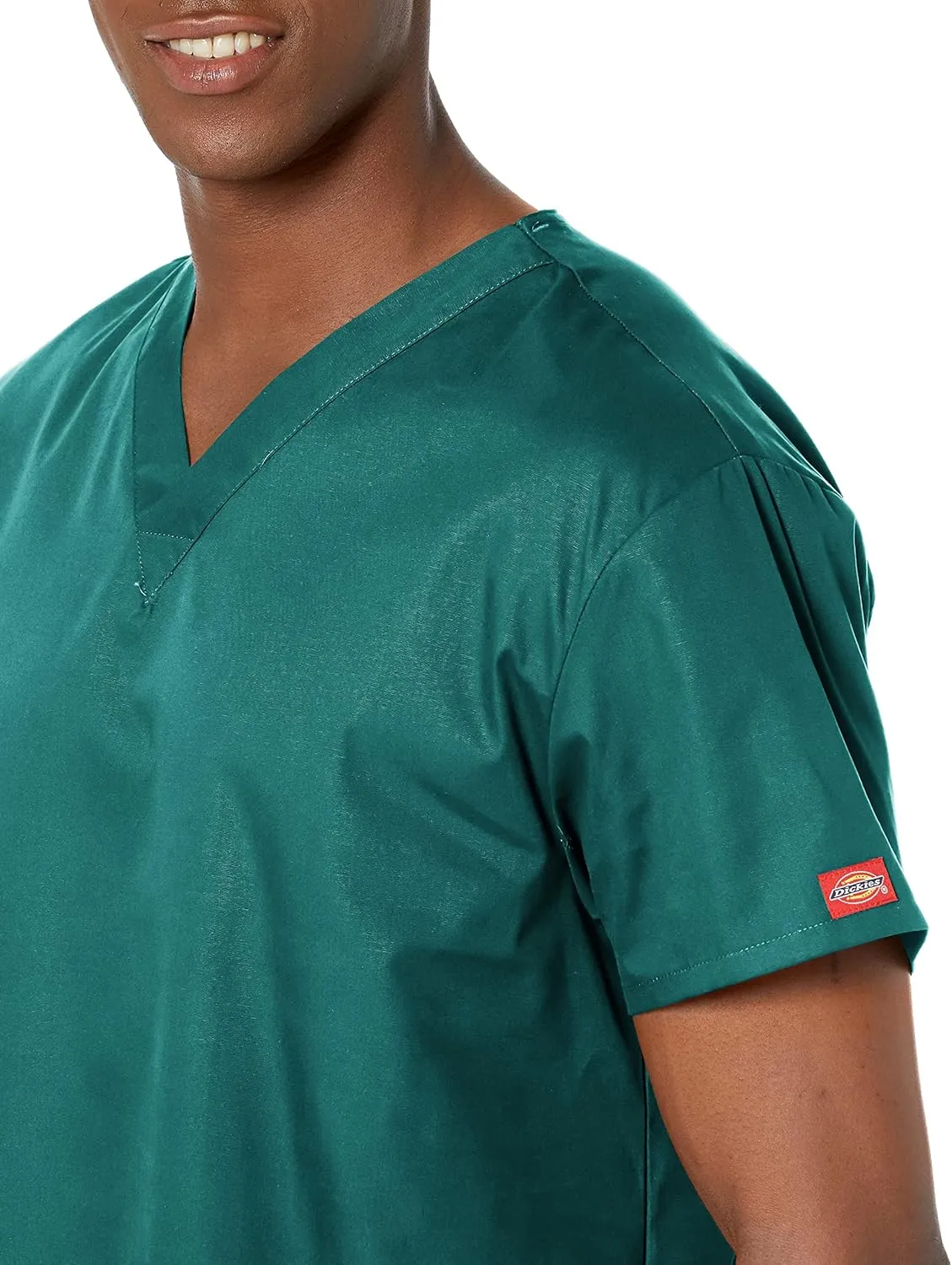 Dickies Women's V-Neck Scrub Top with 3 Pockets and Side Vents - 86706