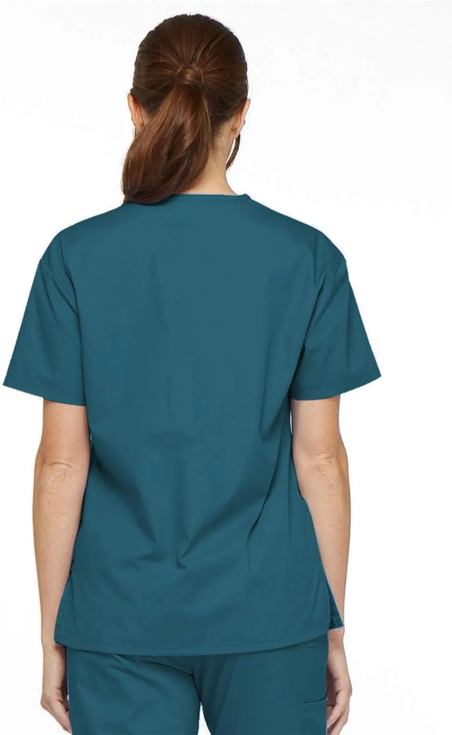 Dickies Women's V-Neck Scrub Top with 3 Pockets and Side Vents - 86706