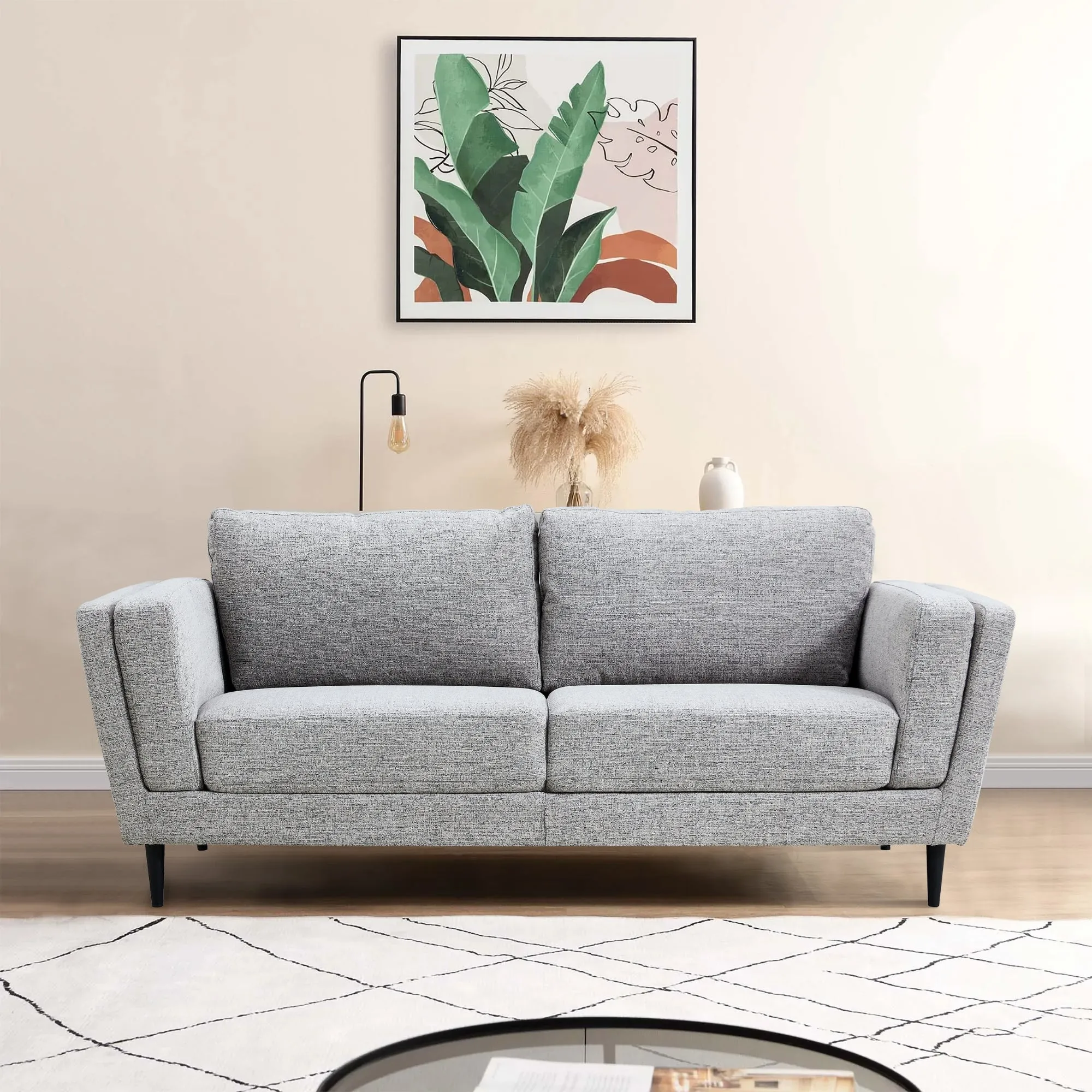 Durable 2 3 Seater Sofa Set, Pepper Color, Galvanised Steel