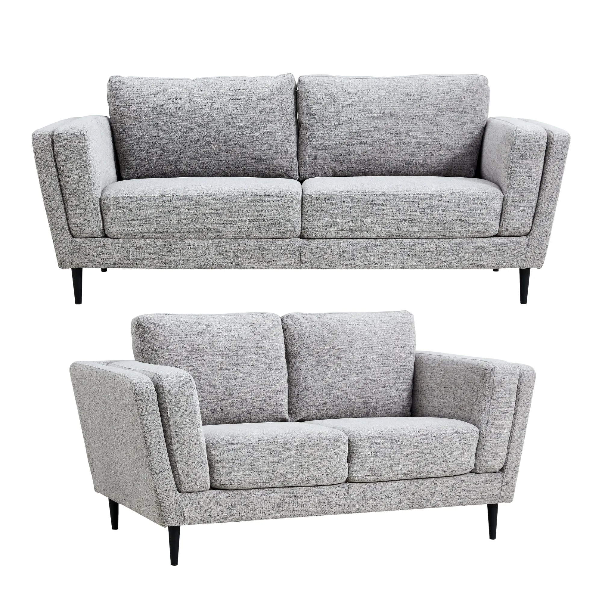 Durable 2 3 Seater Sofa Set, Pepper Color, Galvanised Steel