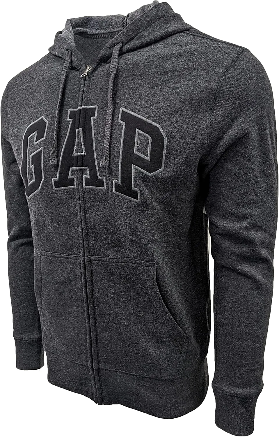GAP Men's Full Zip Fleece Logo Hoodie