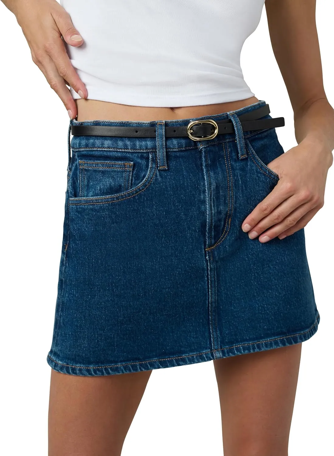 Joe's Women's The Denim Mid Rise Micro Mini Skirt