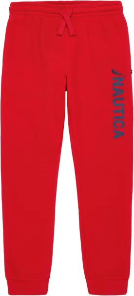 Nautica Boys' Pull-on Fleece Jogger Sweatpant, Drawstring Closure